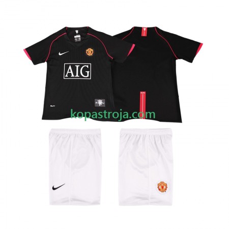 Billiga Fotbollströjor Manchester United 2007 2008 Retro Barn Borta tröja Kortärmad